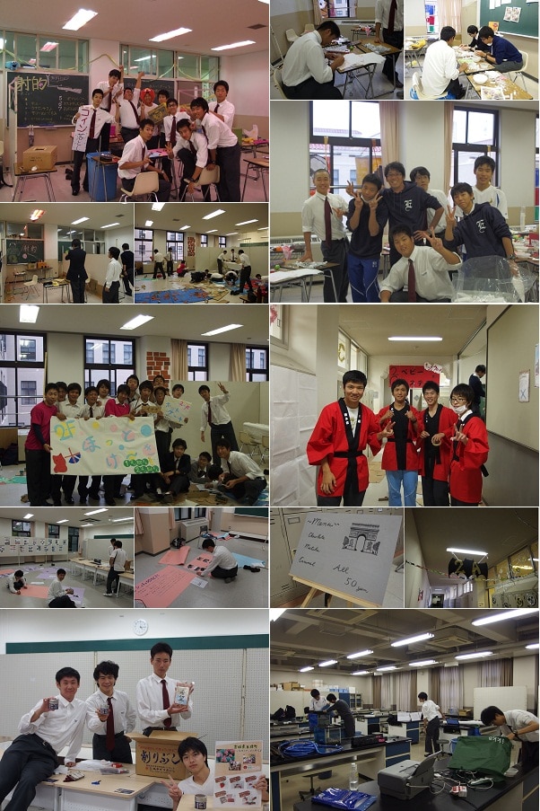 文化祭準備の様子